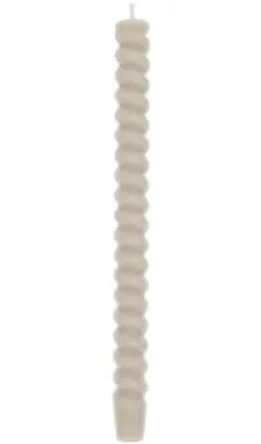 Produktbild von Spiralkerze 28 cm, Perlgrau