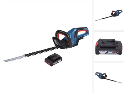 Immagine prodotto di Bosch GHE 18V-60 Tagliasiepi professionale a batteria 18 V 60 cm senza spazzole + 1x batteria ricaricabile 2,0 Ah - senza caricabatterie