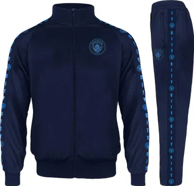 Produktbild von Manchester City FC - Trainingsanzug für Herren, verklebt GF1297 (M) (Dunkles Marineblau)