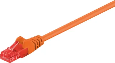 Produktbild von Goobay CAT 6 Patchkabel, U/UTP, Orange, 0,25 m, CCA Kupfergemisch