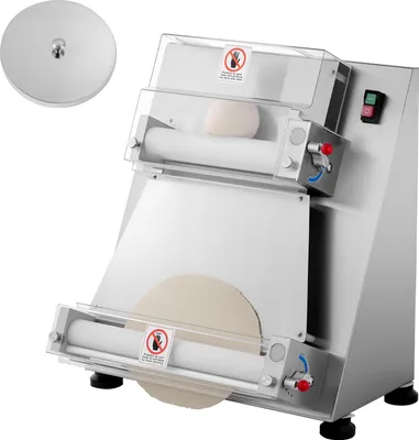 Zdjęcie produktu dla SucceBuy Elektryczna prasa do ciasta na pizzę Półautomatyczny wałek do ciasta 355,6 mm Prasa do chleba