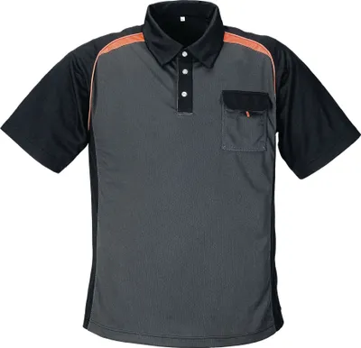 Immagine prodotto di Polo grigio scuro/arancio taglia M