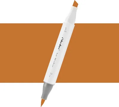 Image de OHUHU marqueur double face à alcool Brush & Chisel, Y210 Deep Teak