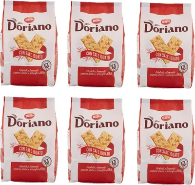 Produktbild von 6x Doria Doriano Crackers salati Salzgebäck gesalzen 700g kekse gebäck