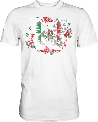 Produktbild von Mexico Schmetterling T-Shirt – White / 5XL