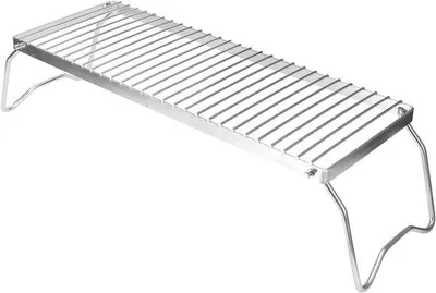 Immagine prodotto di Barbecue pieghevole con gambe, portatile, in acciaio inossidabile, ideale per il campeggio