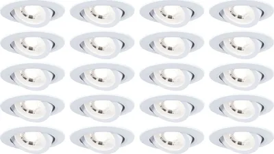 Obrázek produktu pro Sada 20 vestavných svítidel Paulmann LED, otočná