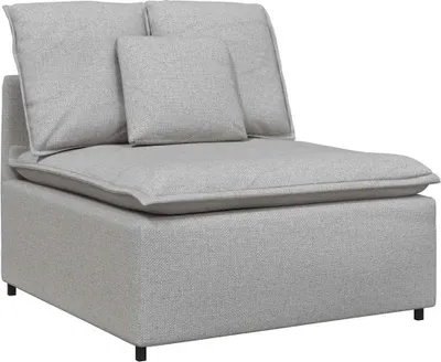 Zdjęcie produktu dla vidaXL Sofa modułowa moduł środkowy z poduszkami szary chmurny 100 cm