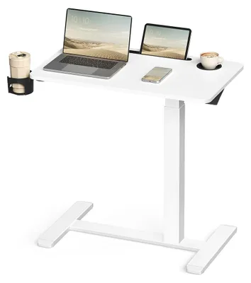Image de Table d'appoint mobile et réglable – bureau mobile – 70 x 40 x (65–102) cm