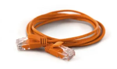 Produktbild von Wantec Patchkabel UTP  CAT6a           d=2,8mm  0,20m orange