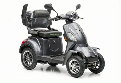 Image de Scooter électrique pour seniors Voltrixx, batterie au plomb, 4 roues, 1 000 watts, gris