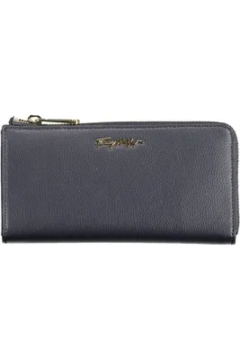 Produktbild von Elegante Damen Geldbörse Blau mit Reißverschluss und vielen Fächern