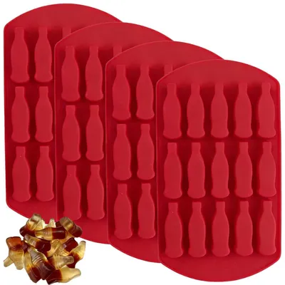 Produktbild von Silikonformen Colaflaschenform 15 Mulden Gummibärchen Form 4er Set BPA-frei