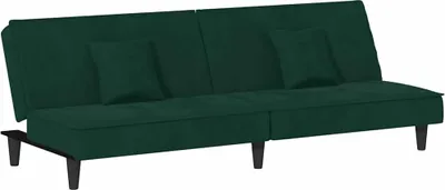 Obrázek produktu pro rozkládací pohovka vidaXL Dark Green Velvet