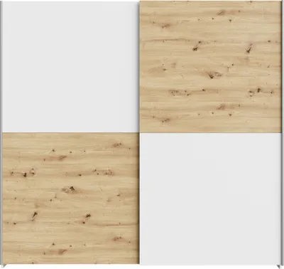 Produktbild von Furniture24 Kleiderschrank Schach&Matt Shms32231-C853 Schwebetürenschrank Forte Artisan Eiche/Weiß