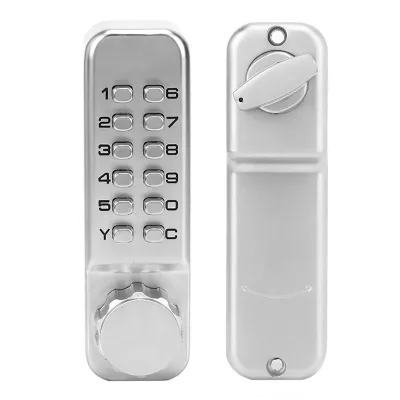 Image de Serrure de porte mécanique, serrure de porte à mot de passe, clavier de porte, entrée sans clé, serrure de sécurité domestique