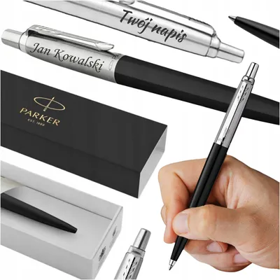 Produktbild von Parker Jotter Kugelschreiber mit individueller Gravur, schwarz