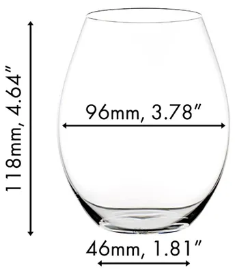 Produktbild von Riedel O To Go Big O Syrah, Rotweinglas, Weißweinglas, Weinglas, Trinkglas, Hochwertiges Glas, 570 ml, 2414/41