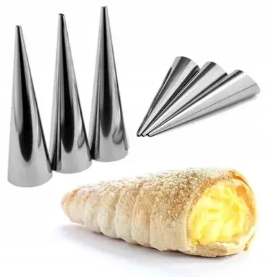 Produktbild von Kuchpol Backformen für Sahneröhrchen konisch 12cm 10 Stück