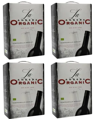 Produktbild von 4x La Andera Tempranillo Merlot Rotwein 13% Vol. 3L BiB -