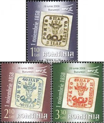 Produktbild von Briefmarken Rumänien 2007 Mi 6231-6233 (kompl.Ausg.) postfrisch BriefmarkenausstellungEFIRO