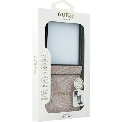 Zdjęcie produktu dla Etui Guess 4G Classic MagSafe do Samsung Galaxy Z Flip7 różowy