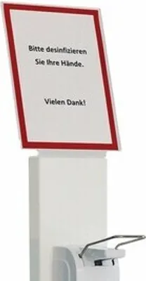 Produktbild von Infoboard aus Acrylglas für DIN A4 Formatvorlagen, Transparent