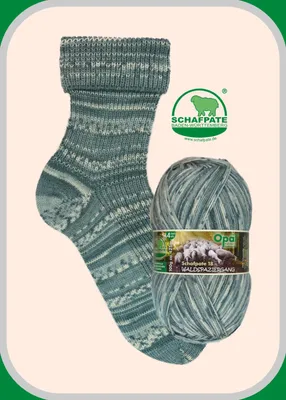 Produktbild von Opal Schafpate 18 "Waldspaziergang " 100 g - 4-fach Pullover- und Sockenwolle 425 m Farbe 11677 - Rudi pfeift das Wanderlied