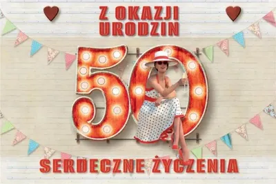 Obrázok produktu pre Pozvánka Narodeninová oslava 50 (10ks)