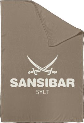 Sansibar Wohndecke Heimdecke Kuscheldecke Fleece Decke, 150x200 cm, taupe