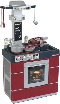 Produktbild von Spielküche Miele Compact, Mit Zubehör, Klein 9044, 6 Teile, Ab 3 Jahren, Integrierter Ofen, Kühlschrank mit Getränkespender