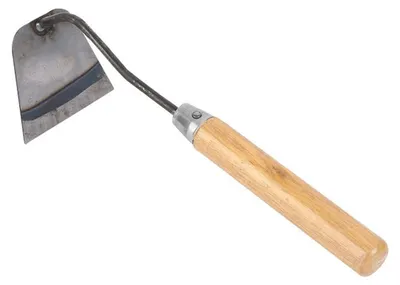 Immagine prodotto di Sarchiello estirpatore attrezzo manuale - Acciaio inossidabile - Manico in legno - Per trapiantare e smuovere il terreno