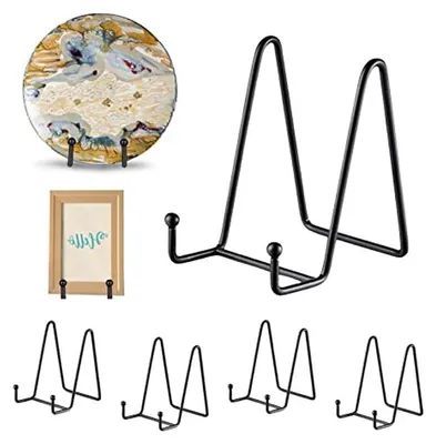 Productafbeelding van Schildersezels - Decoratiehouders - Decoraties Presenteren - Robuust Smeedijzer - 5 Stuks 45 Inch - Mat Zwart
