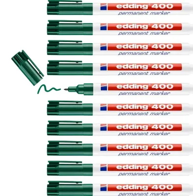 Image de Edding 400 marqueur indélébile Pointe fine Vert