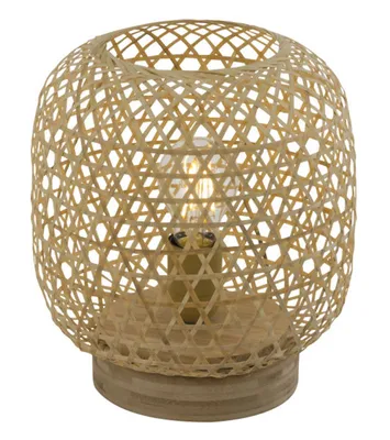 Produktbild von Globo Lighting Tischleuchte Bambus naturfarben, 1x E27