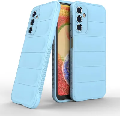 Produktbild von Handy Hülle für Samsung Galaxy A14 5G Grip Case Cover Schutzhülle Softgrip Farbe: Hellblau