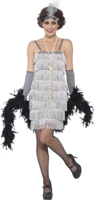 Produktbild von Smiffys - Kostüm - Damen SM1885 (M) (Silber)
