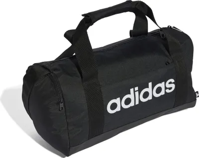 Produktbild von Adidas Linear Duffel Xs Sporttasche Mit Seitenfach - Schwarz / Weiß  | Größe: XS