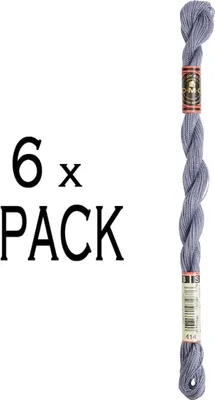 Produktbild von 6 Stück DMC Perlbaumwolle, Größe 8, 25 Meter, Farbe 115AR/8-414