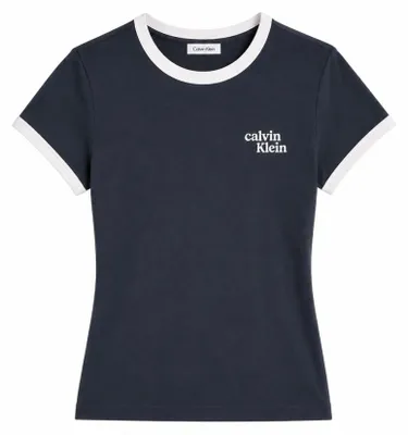 Produktbild von CALVIN KLEIN LV047G803G SS SLIM LOGO RINGER TEE Blau