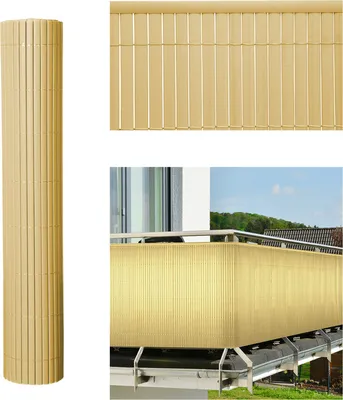 Immagine prodotto di Jopassy PVC privacy screen mat privacy fence screen privacy screen for fence balcony windbreak bamboo 100x900cm