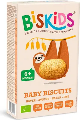 Zdjęcie produktu dla CIASTECZKA OWSIANE OD 6 MIESIĄCA120 g - BISKIDS