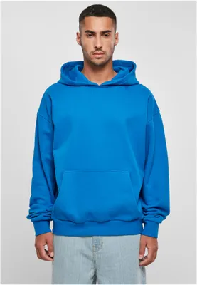 Image de Build Your Brand BY162 | Ultra Heavy Coton Box Hommes Hoody - Sweat à capuche - Couleur : Bleu Cobalt - Taille : XS
