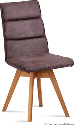 Produktbild von Esszimmerstuhl drehbar (8er-Set) Doris 47x92x60 Eiche geölt/Braun