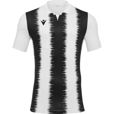 Image de Maillot Macron Miram à manches courtes pour homme - Blanc / Noir