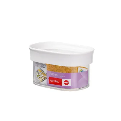 Image de emsa boîte de conservation à sec OPTIMA, 0,18 litre, transparent/blancá