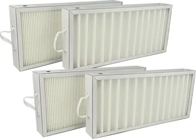 Produktbild von vhbw Filterset Ersatz für Pluggit APFG4F7-300 für Lüftungsgerät - Luftfilter G4 / F7 (4 Stück), 35 x 16 x 4,5 cm, Weiß