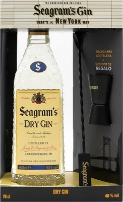 Immagine prodotto di Seagram's Jigger & Spoon Gift Set Genf USA 70,00 cl 40,0 %