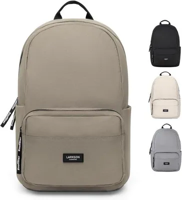 Obrázek produktu pro Školní taška pro teenagery, šedá, 16", přihrádka na notebook, voděodolná