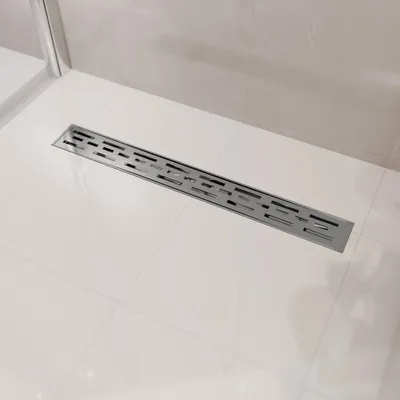 Zdjęcie produktu dla LOMAZOO odpływ liniowy Cayma 80 cm, stal szczotkowana